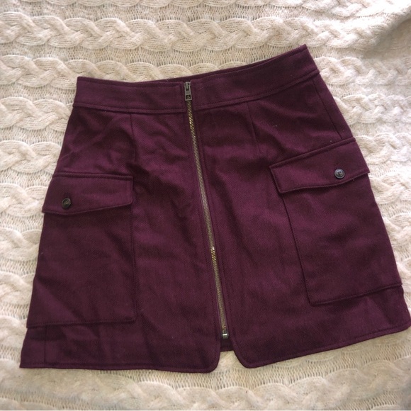 NWT Madewell (Re)sourced Zip-Front Mini Skirt - Picture 4 of 6